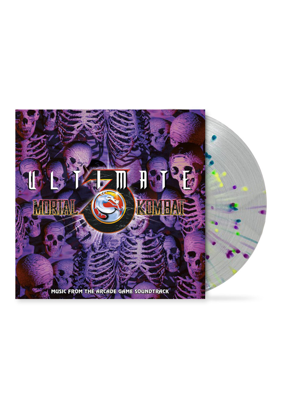 Mortal Kombat - Ultimate Mortal Kombat 3 OST (Dan Forden) Ltd. Clear w/ Rainbow - Splattered Vinyl | Neutral-Image
