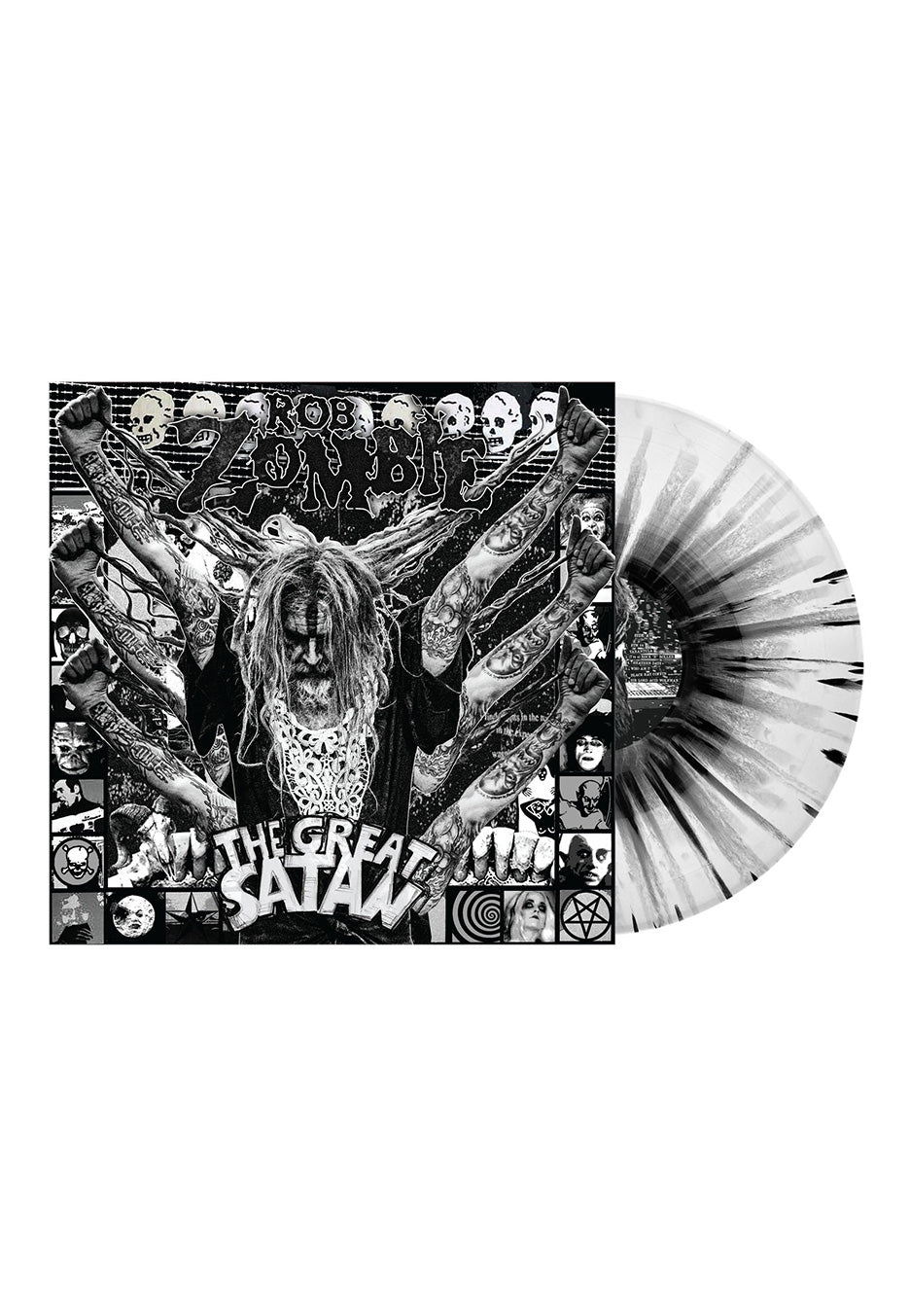 Rob Zombie - The Great Satan Ltd. Black And White - Splattered Vinyl | Neutral-Image