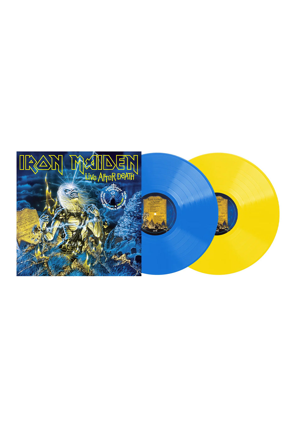 Iron Maiden - Live After Death (40th Anniversary) Ltd. Blue & Yellow - Colored 2 Vinyl | Neutral-Image