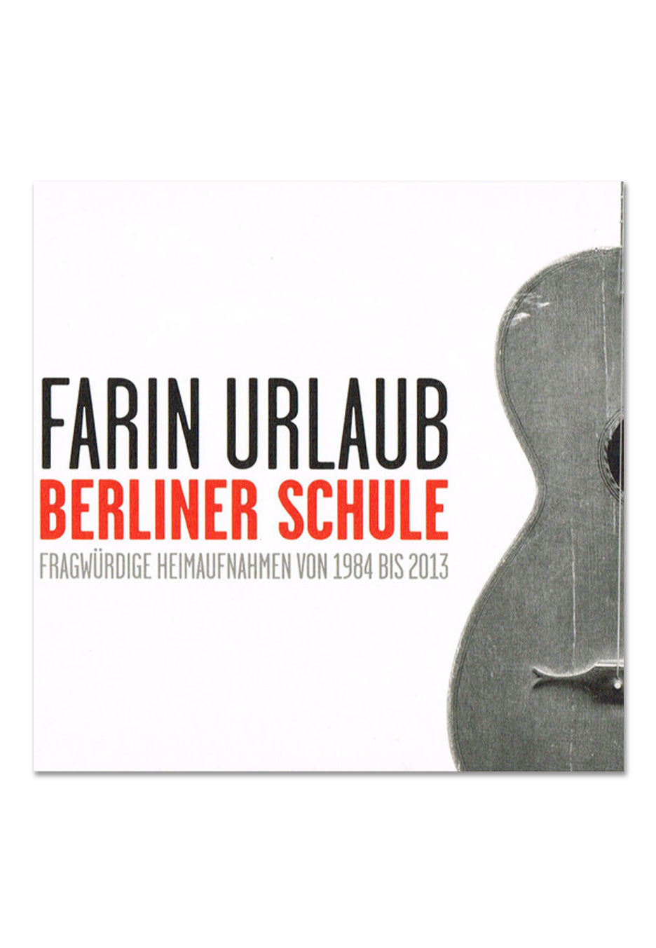 Farin Urlaub - Berliner Schule - 2 CD | Neutral-Image