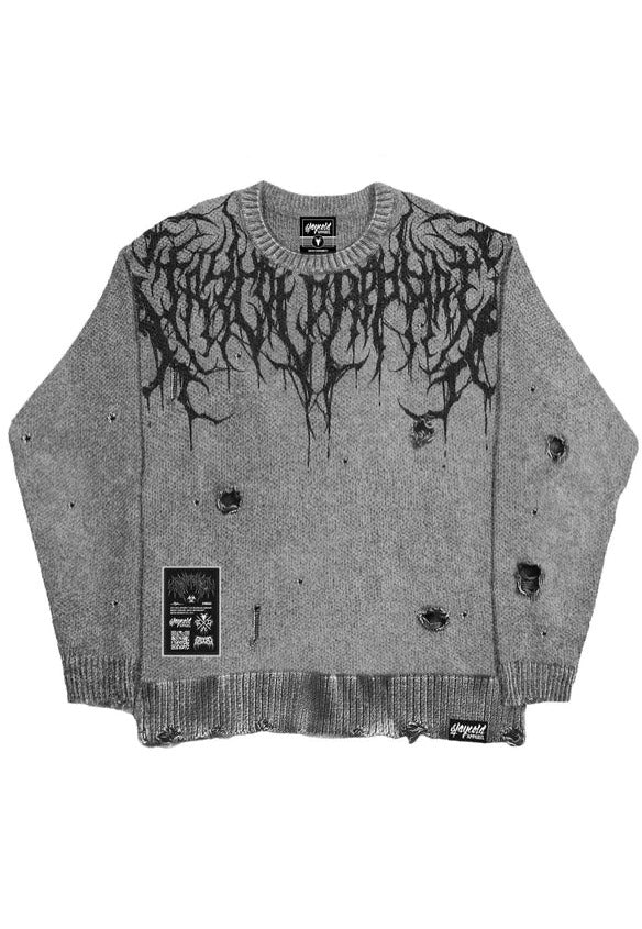 Stay Cold Apparel - Reign Of Blood Grey Bleach - Pullover | Neutral-Image