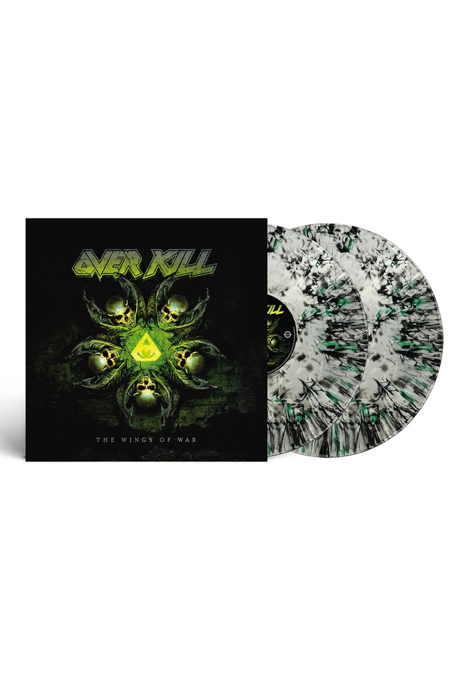 Overkill - The Wings Of War Ltd. Clear w/ Green/Black Crush - Colored 2 Vinyl | Neutral-Image