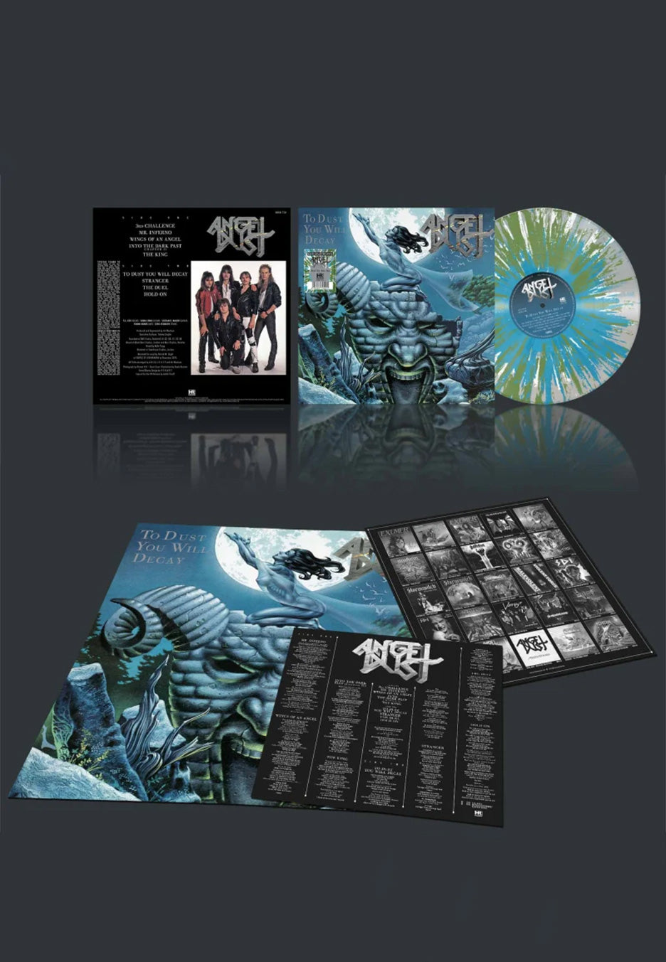 Angel Dust - To Dust You Will Destroy Ltd. Transparent w/ Green/Blue/White - Splattered Vinyl | Neutral-Image