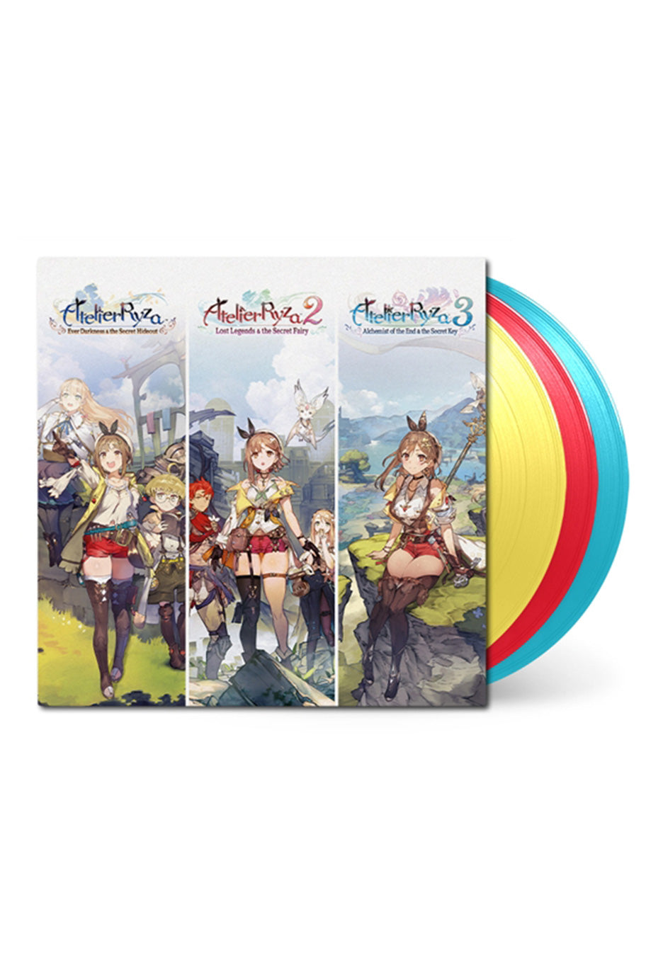 Atelier - Atelier Ryza Trilogy OST Ltd. Lemon & Red & Light Blue - Colored 3 Vinyl | Neutral-Image