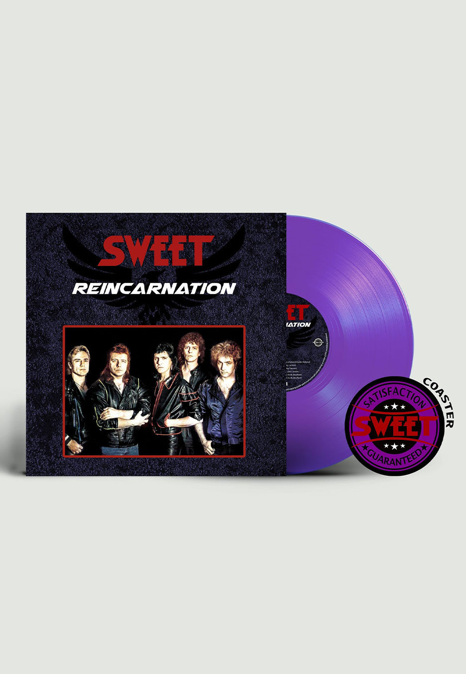 Sweet - Reincarnation Ltd. Purple - Colored Vinyl + Coaster | Neutral-Image