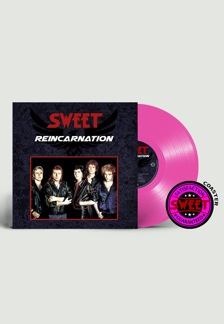 Sweet - Reincarnation Ltd. Pink - Colored Vinyl + Coaster | Neutral-Image