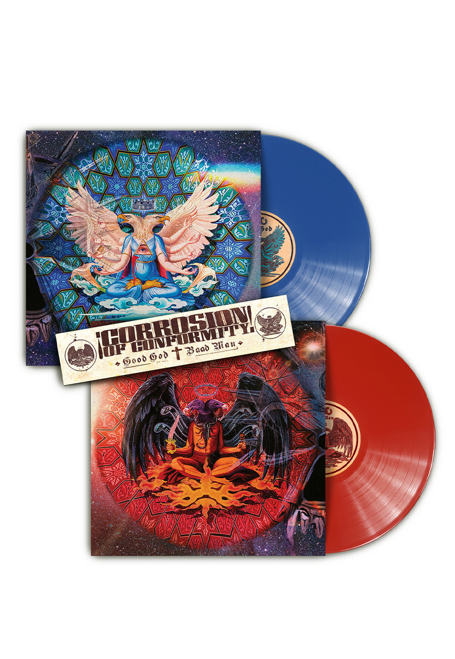 Corrosion Of Conformity - Good God/ Baad Man Ltd. Blue/ Red - Colored 2 Vinyl + OBI | Neutral-Image