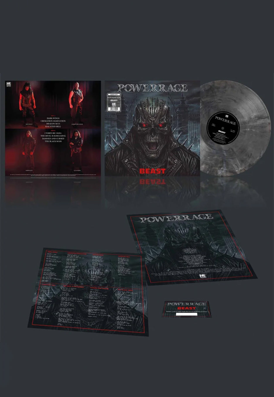 Powerrage - Beast Ltd. Ultra Clear/Black - Marbled Vinyl | Neutral-Image