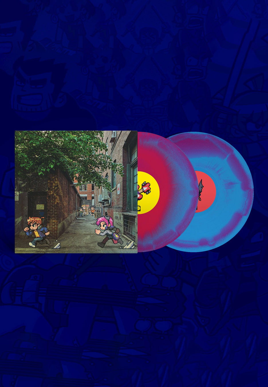 Scott Pilgrim - Scott Pilgrim EX OST (Anamanaguchi) Ltd. Sky Blue/Hot Pink - Colored 2 Vinyl | Neutral-Image