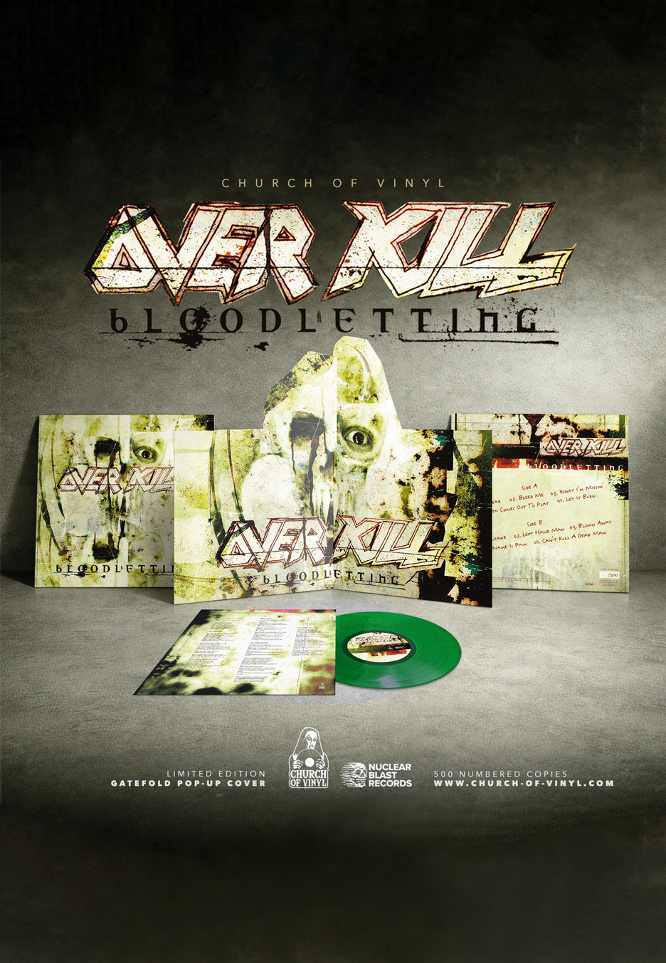 Overkill - Bloodletting Ltd. Green - Colored PopUp Vinyl | Neutral-Image