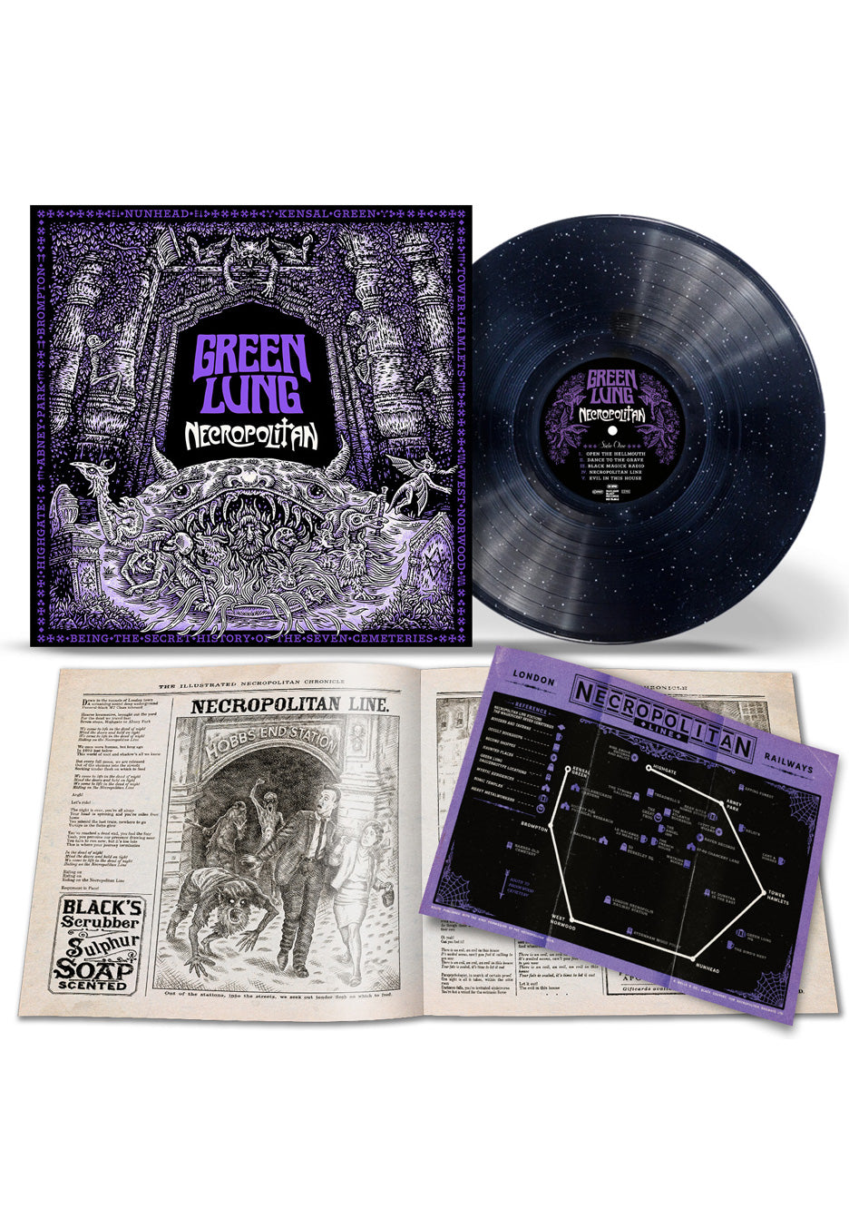 Green Lung - Necropolitan Ltd. Midnight Sparkle/Starlight Indie Exclusive - Colored Vinyl | Neutral-Image