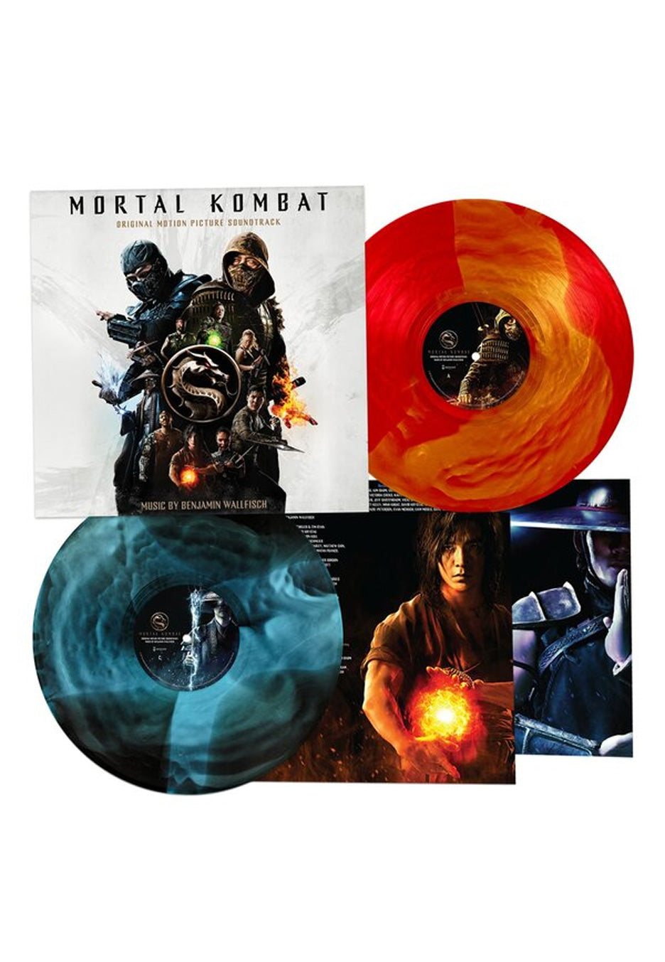Mortal Kombat - Mortal Kombat (Benjamin Wallfisch) Ltd. Fire Orange & Fire Blue - Colored 2 Vinyl | Neutral-Image
