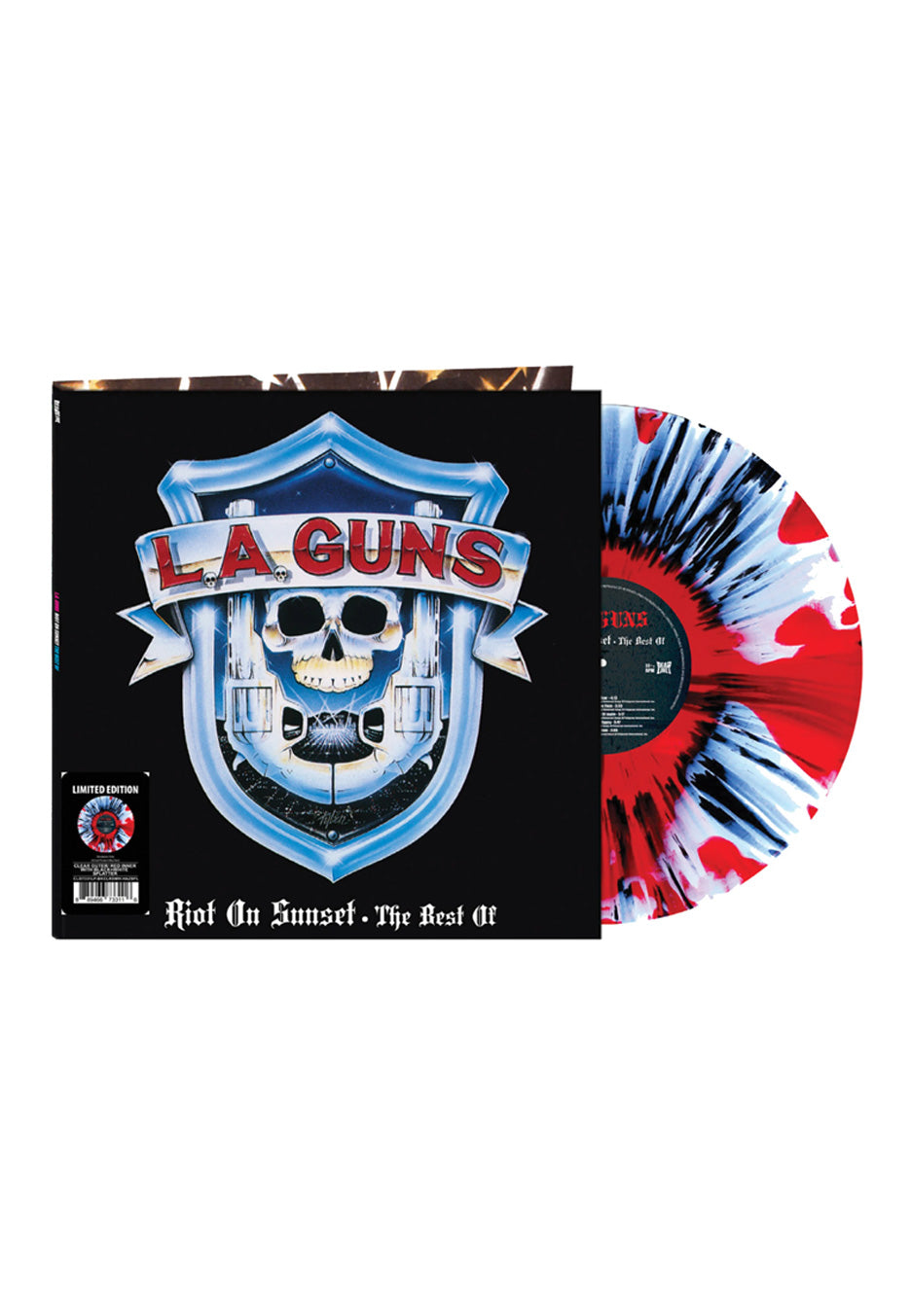 L.A. Guns - Riot On Sunset: The Best Of Ltd. Red/White w/ Black - Splattered Vinyl | Neutral-Image