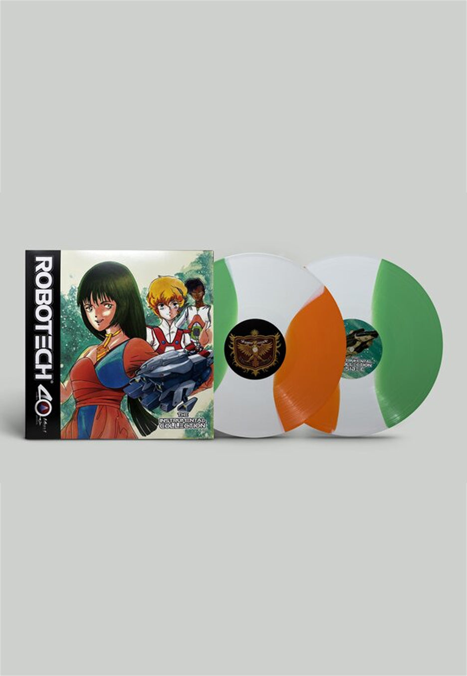 Robotech - Robotech 2: Instrumental Collection Ltd. Green/White/Orange - Colored 2 Vinyl | Neutral-Image