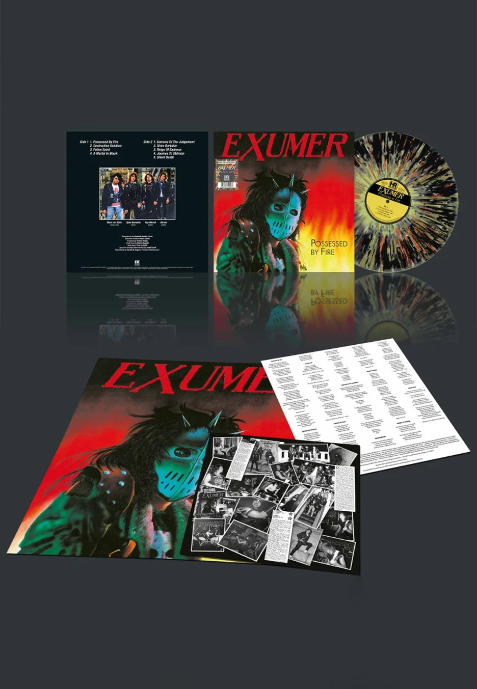 Exumer - Possessed By Fire Ltd. Black w/ Multi Color - Splattered Vinyl | Neutral-Image