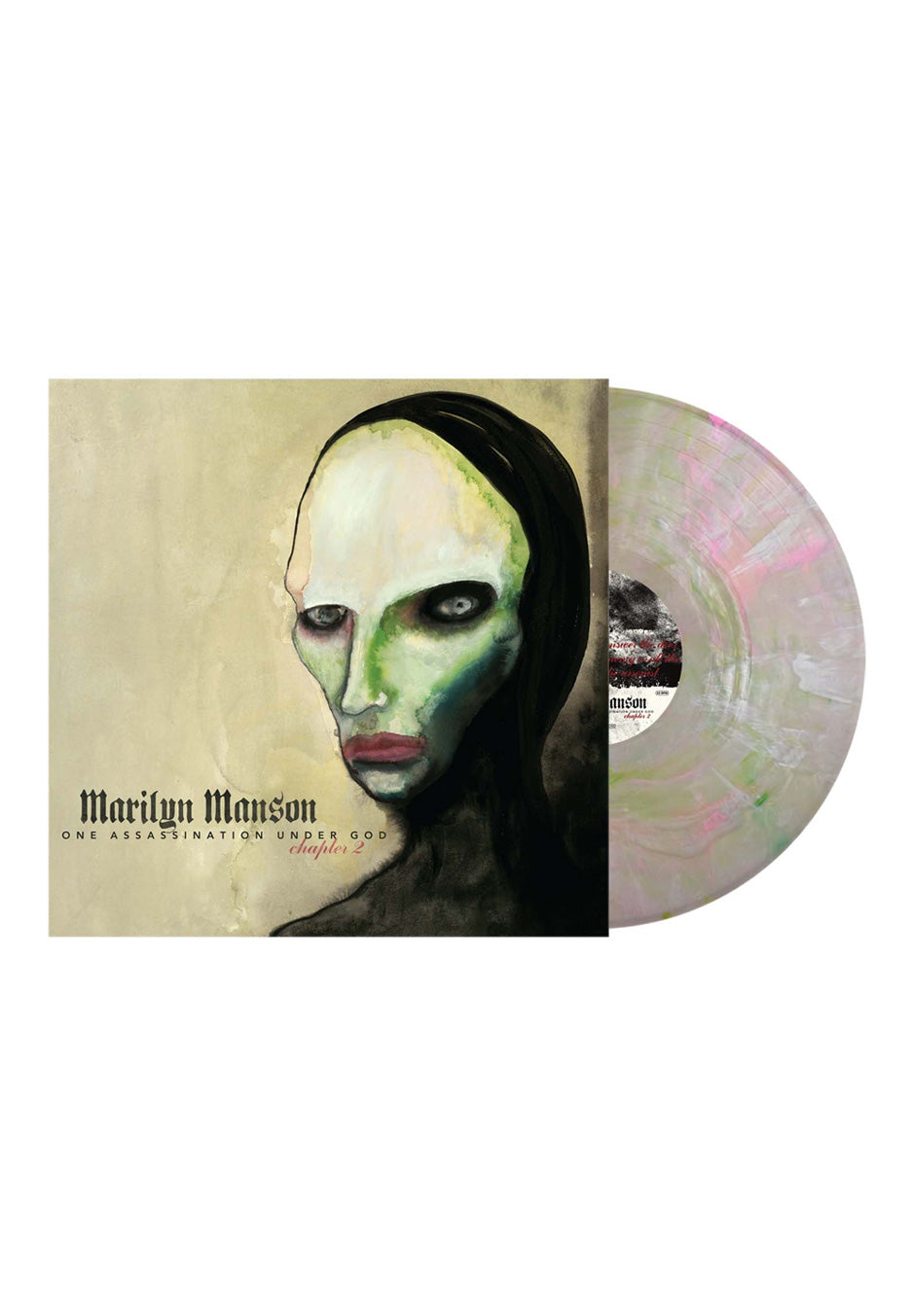 Marilyn Manson - One Assassination Under God - Chapter 2 Ltd. Bone Pink Green & Silver - Marbled Vinyl | Neutral-Image