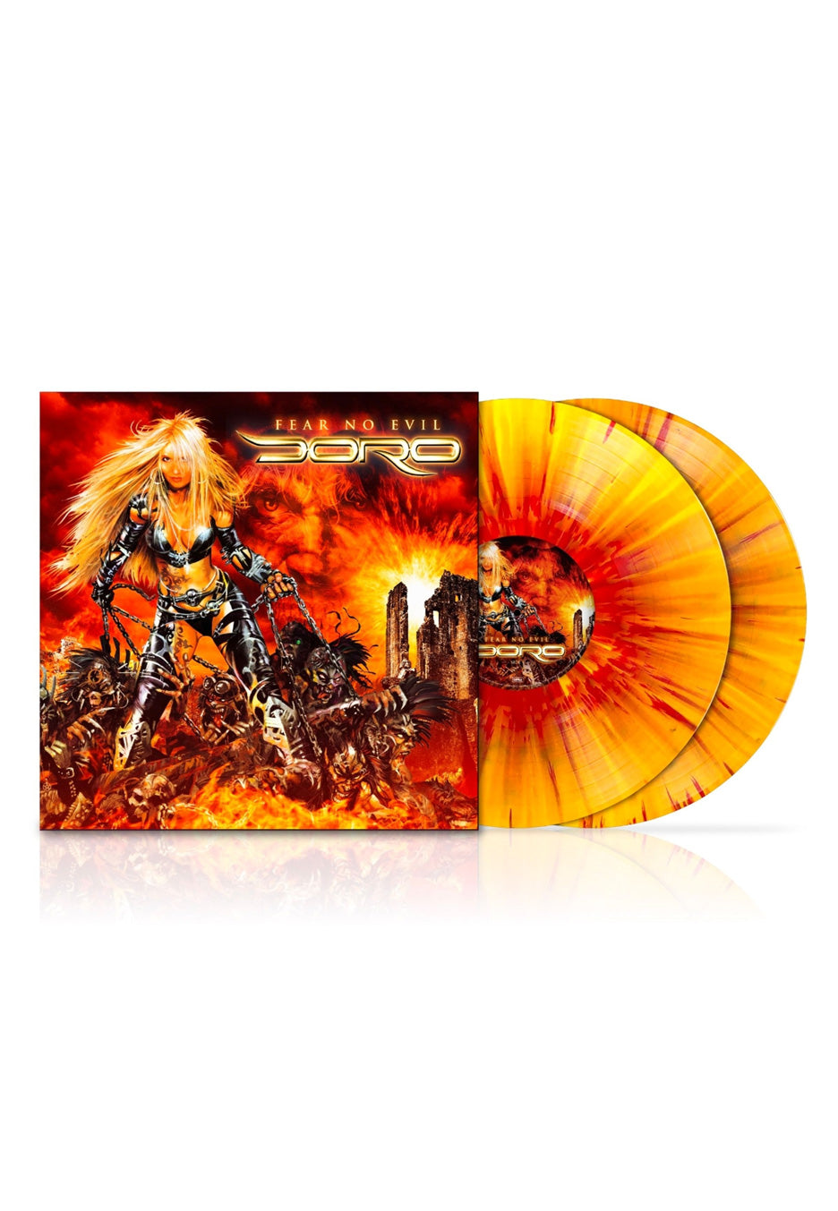 Doro - Fear No Evil Ltd. Yellow w/ Red - Splattered 2 Vinyl | Neutral-Image