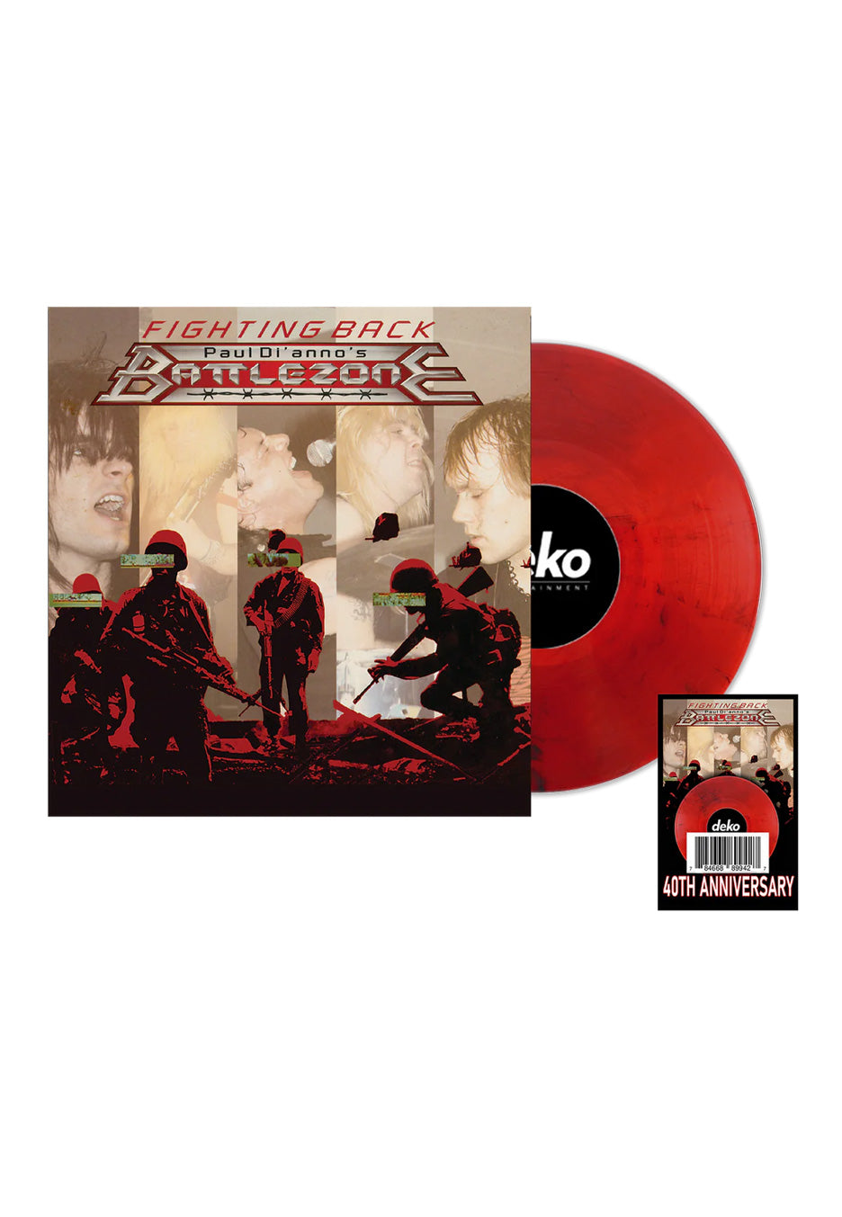 Paul Di'Anno's Battlezone - Fighting Back (40th Anniversary) Ltd. Red Smoke - Colored Vinyl | Neutral-Image