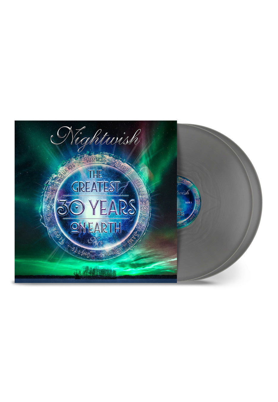Nightwish The Greatest 30 Years On Earth Ltd. Silver & Blue Colored 4 Vinyl + Blu-Ray Box Set
