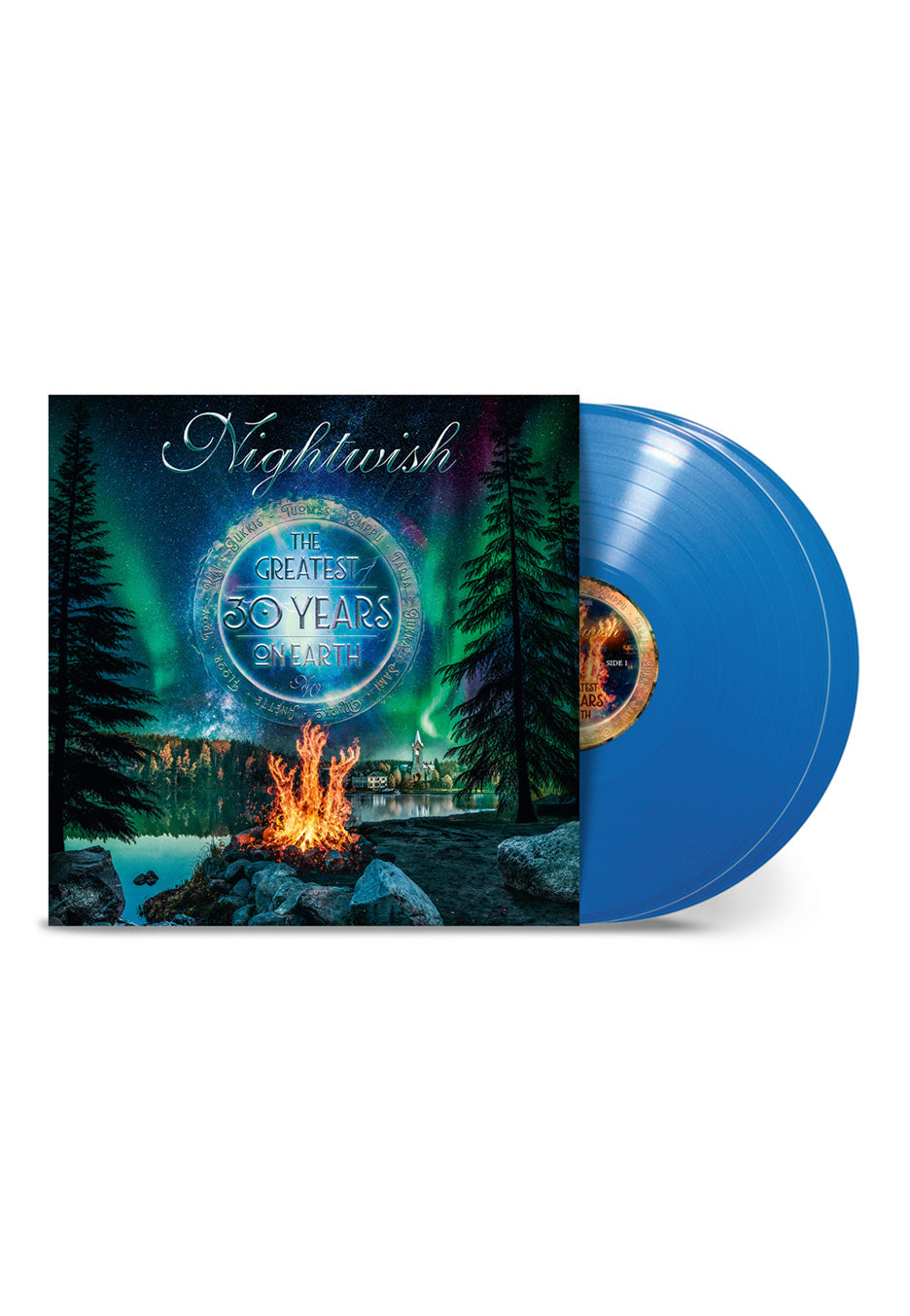 Nightwish The Greatest 30 Years On Earth Ltd. Silver & Blue Colored 4 Vinyl + Blu-Ray Box Set