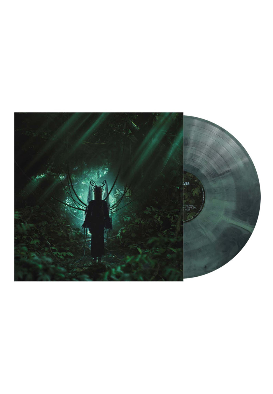 Glasswaves while(True) Green And Black Galaxy Colored Vinyl