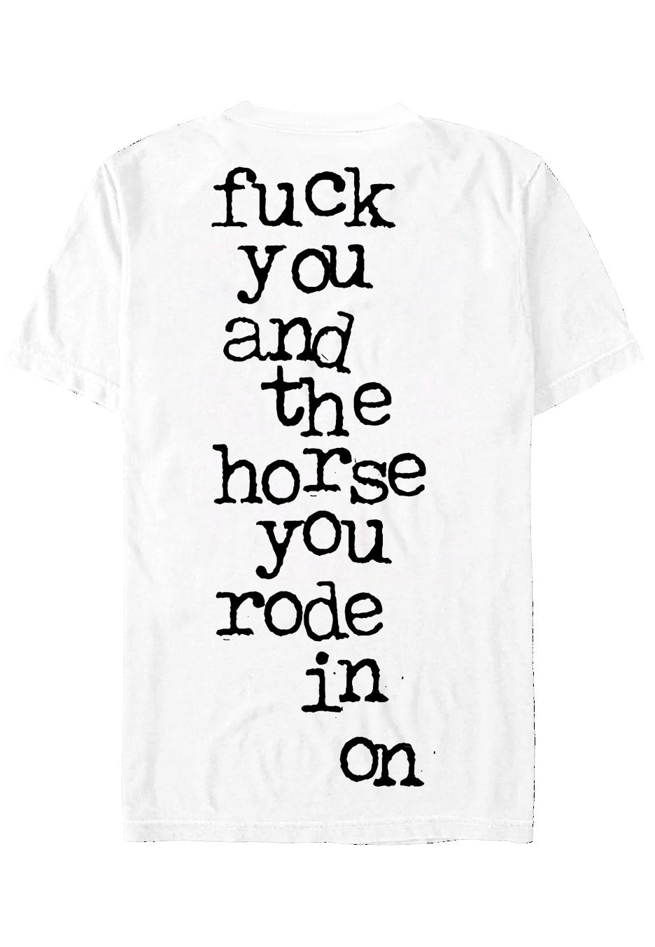 King Parrot Horse White T-Shirt