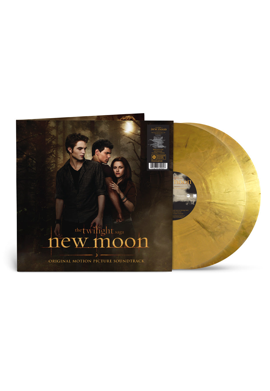 Twilight The Twilight Saga: New Moon Original Motion Picture Soundtrack Metallic Indie Excluisve Marbled 2 Vinyl