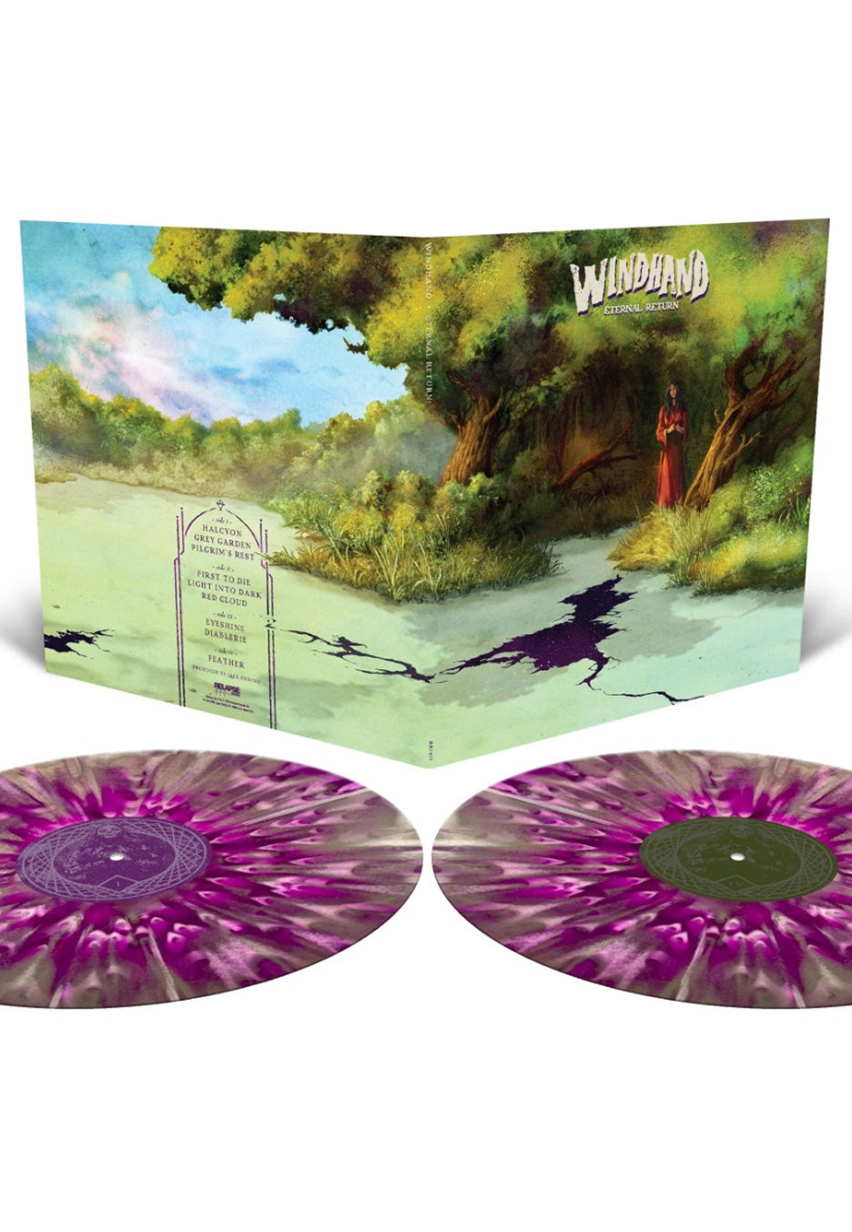 Windhand Eternal Return Ltd. Violet/Silver/White Splattered 2 Vinyl