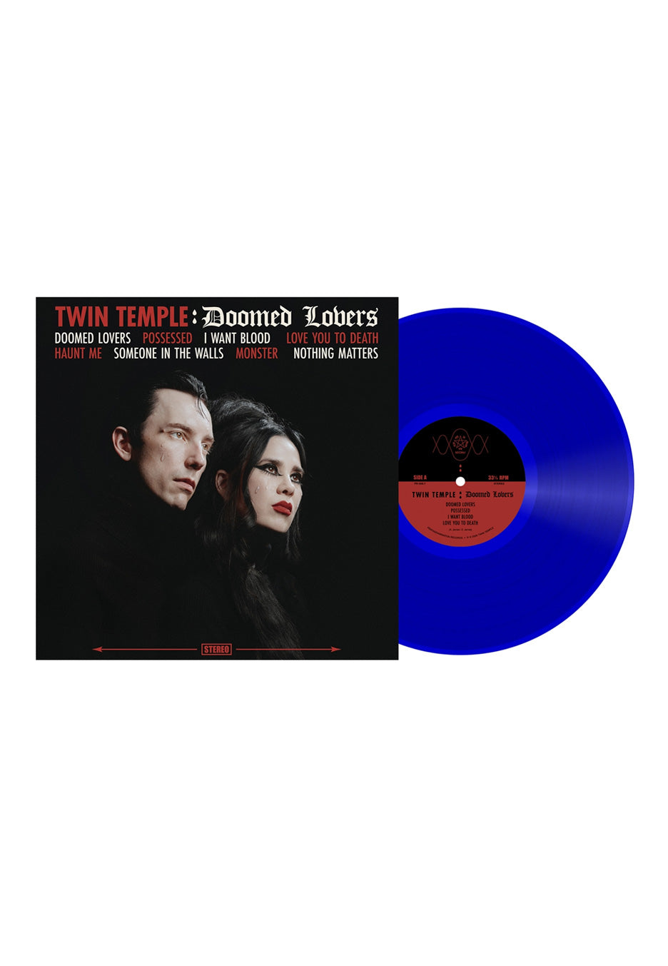 Twin Temple Doomed Lovers Ltd. Crying Translucent Blue Colored Vinyl