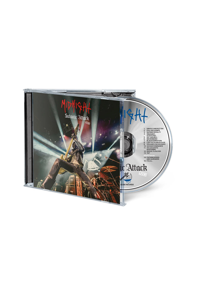 Midnight Satanic ty CD 2枚組 Midnight - Satanic Attack Live! - CD | Nuclear Blast