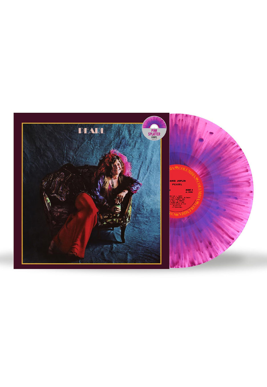 Janis Joplin Pearl Ltd. Pink Splattered Vinyl