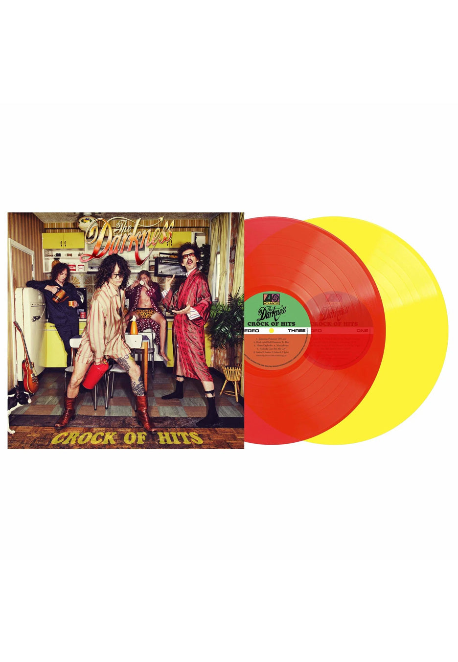 The Darkness Crock Of Hits Ltd. Red & Yellow Colored 2 Vinyl