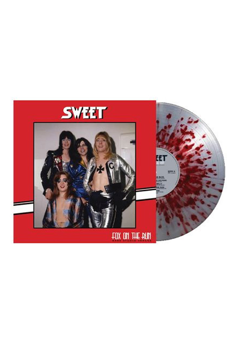 Sweet Fox On The Run: Rare Studio Tracks Ltd. Silver w/ Red Splattered Vinyl