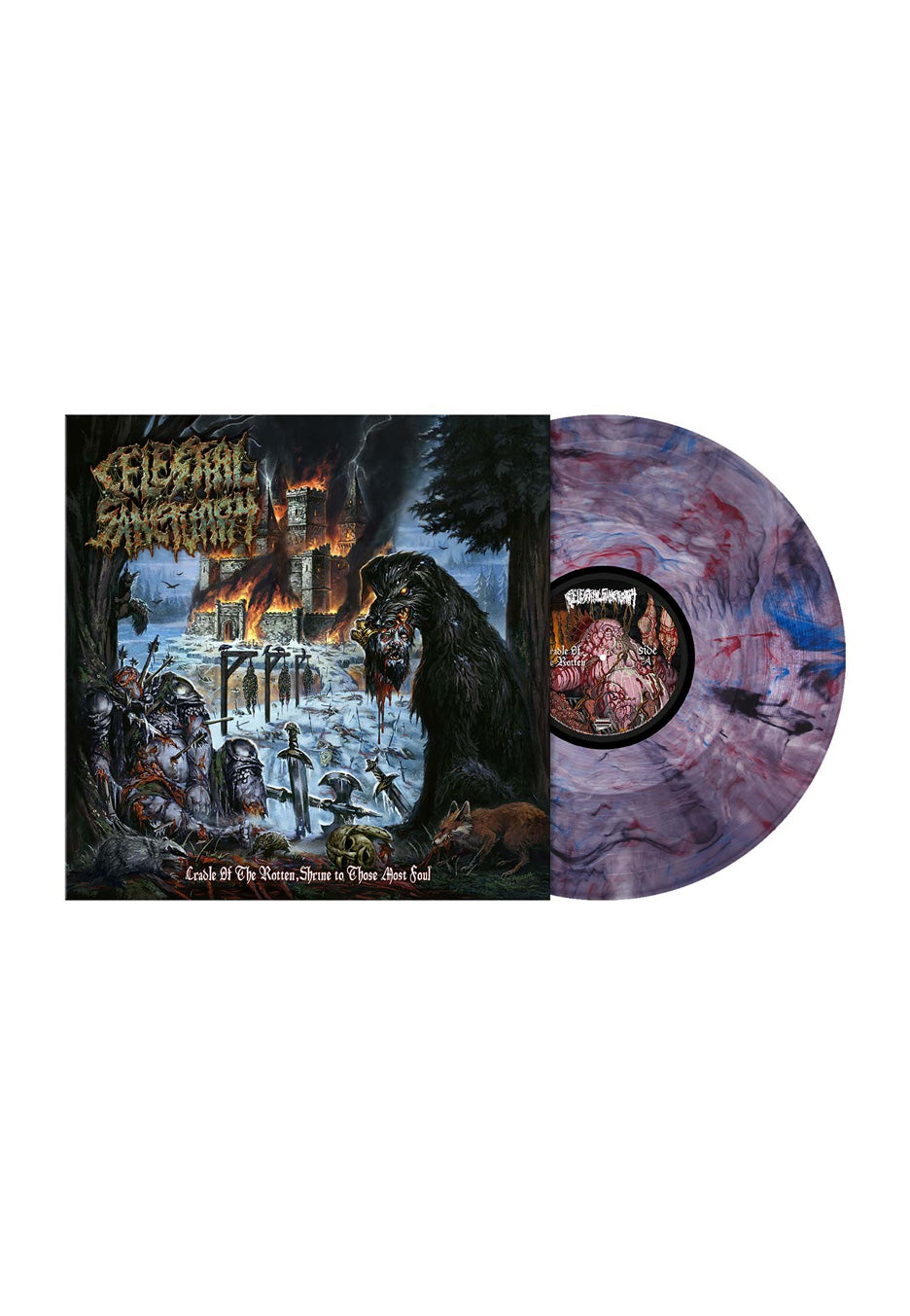 Celestial Sanctuary Cradle Of The Rotten, Shrine To Those Most Foul Ltd. Rotting St. Edmund Marbled Vinyl
