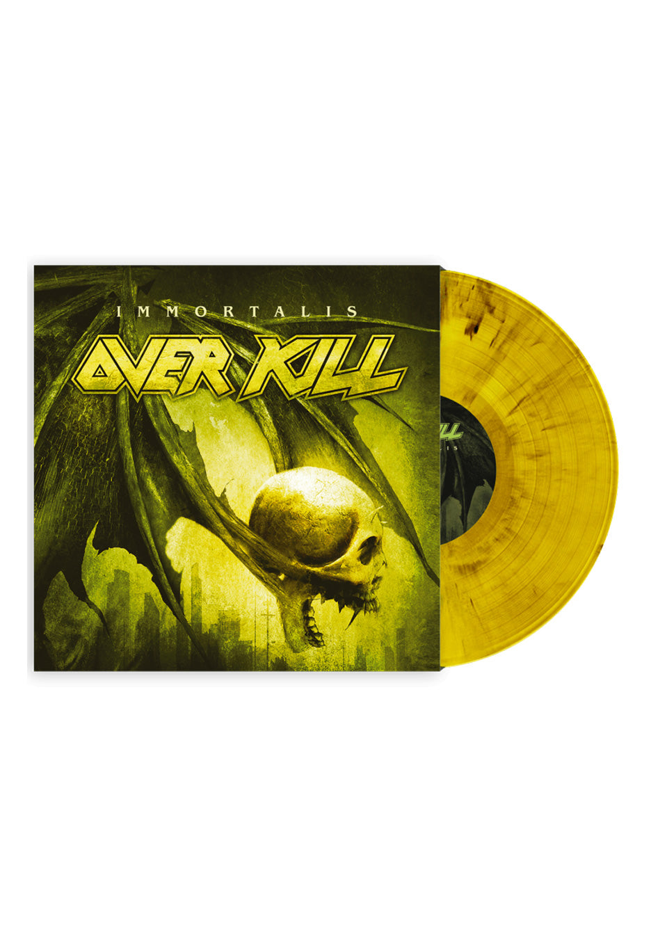 Overkill Immortalis Ltd. Yellow Marbled Vinyl