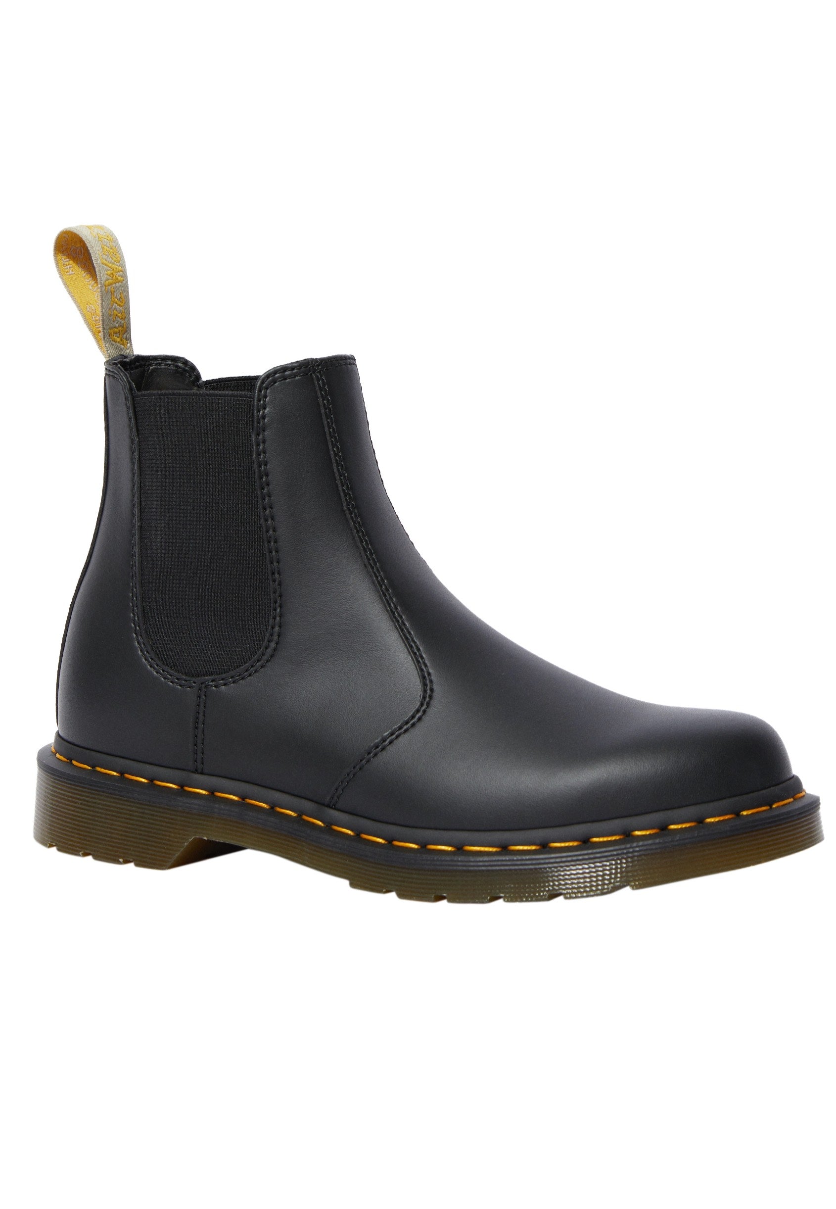 Dr. Martens - Vegan 2976 Chelsea Boots Black Felix Rub Off - Girl Shoes