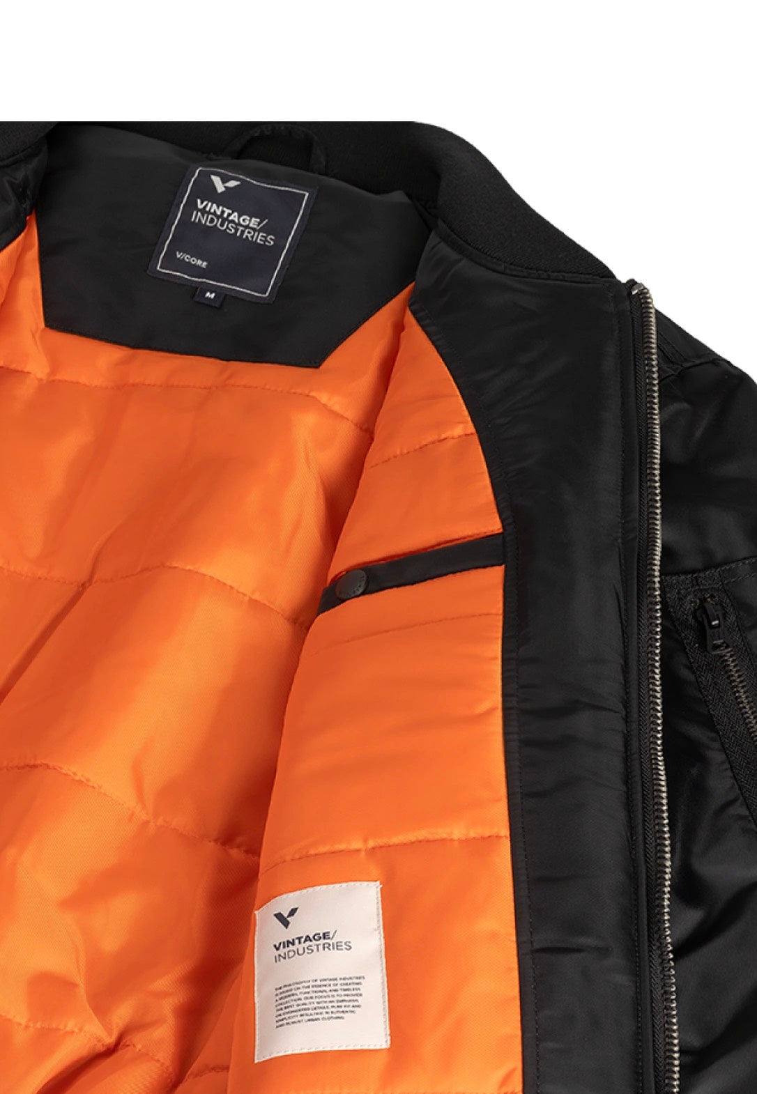 Vintage Industries - Carter MA1 Black - Jacket | Men-Image