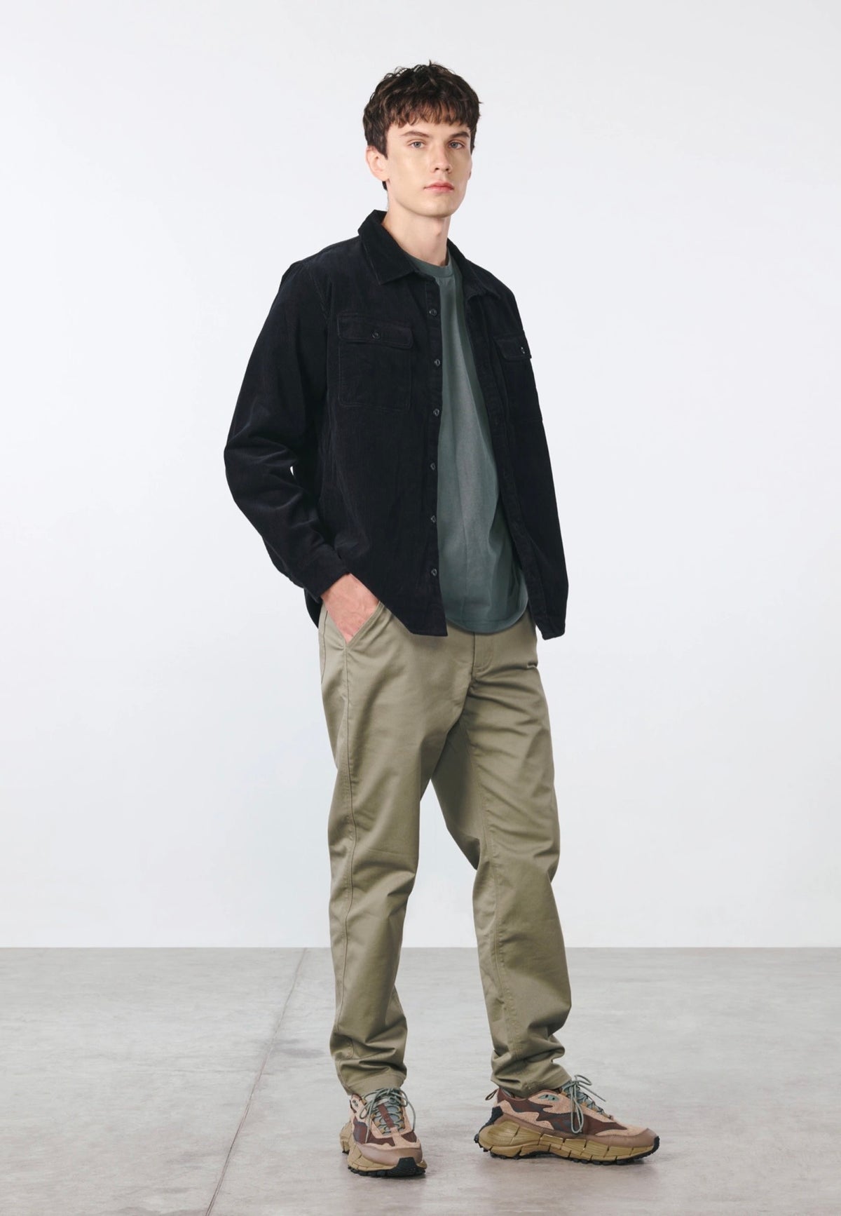 Vintage Industries Brix Black Hemd