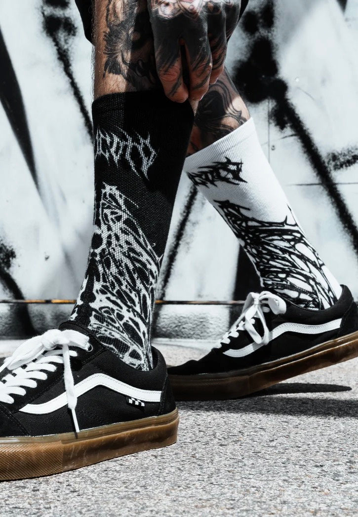 Stay Cold Apparel - Emperor Of Radiance Comfort Black/White - Socks | Neutral-Image