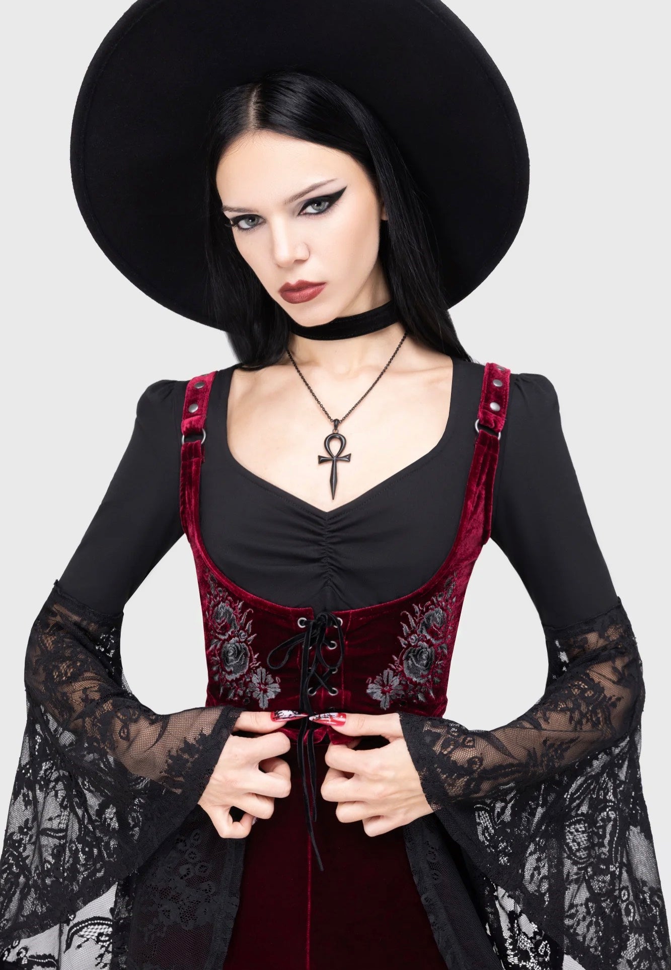 Killstar - A Devil's Rose Underbust Black - Corset | Women-Image