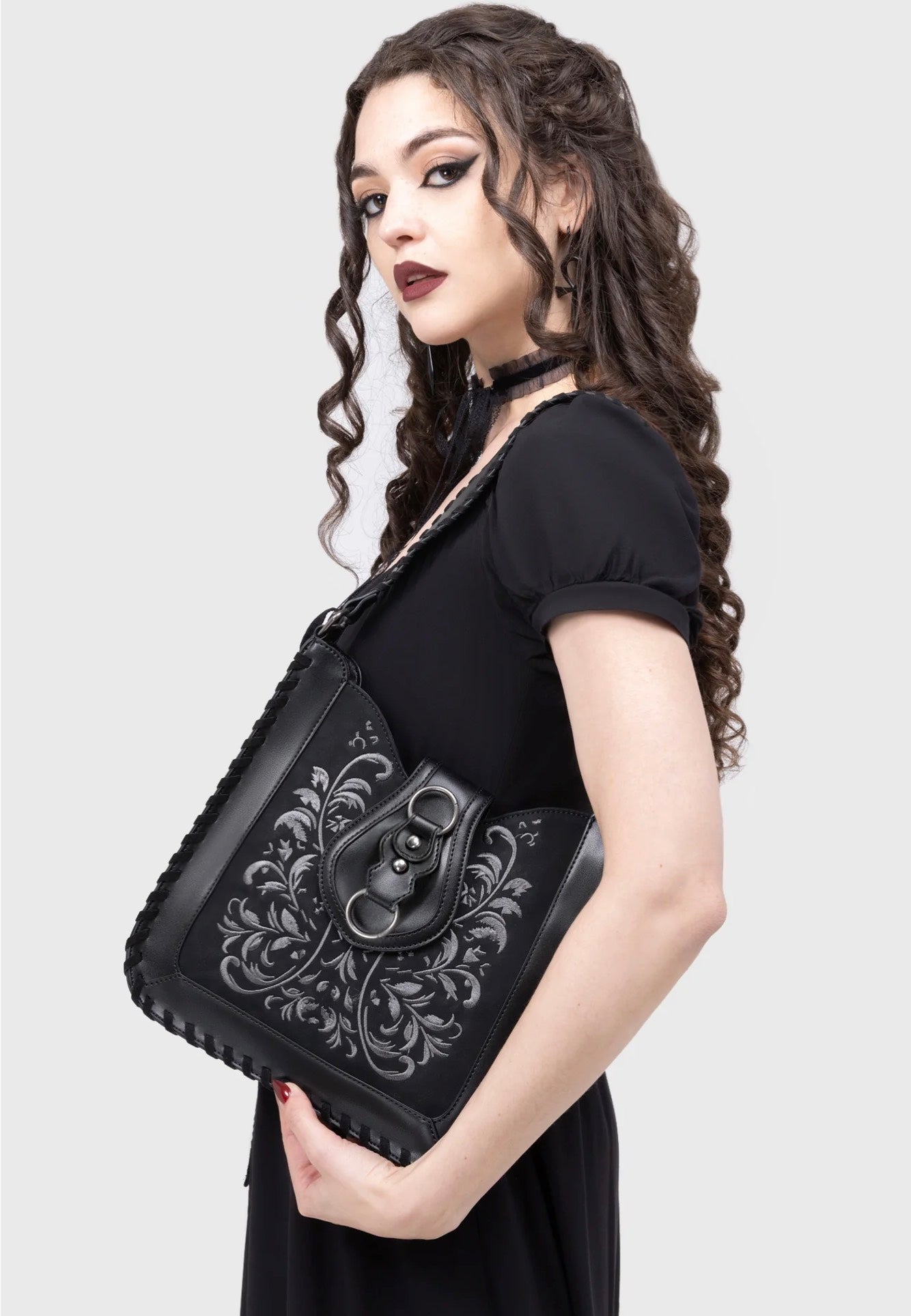 Killstar x Moonbloom - Phantoms Embrace Black - Bag | Neutral-Image