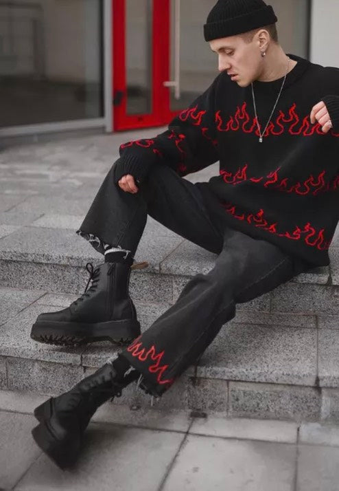 Dr. Martens - Vegan Jadon II Mono Black Felix Rub Off Black