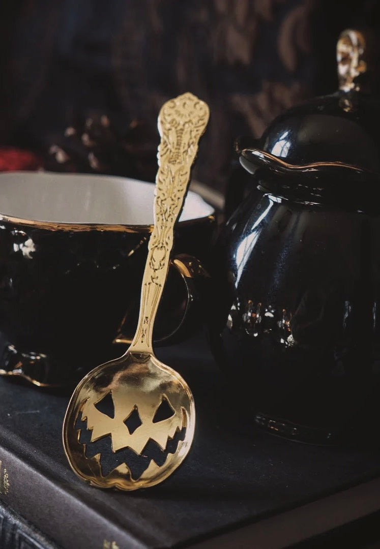 Lively Ghosts - Haunted Hallows Set Of 2 Gold - Tea Spoon | Neutral-Image