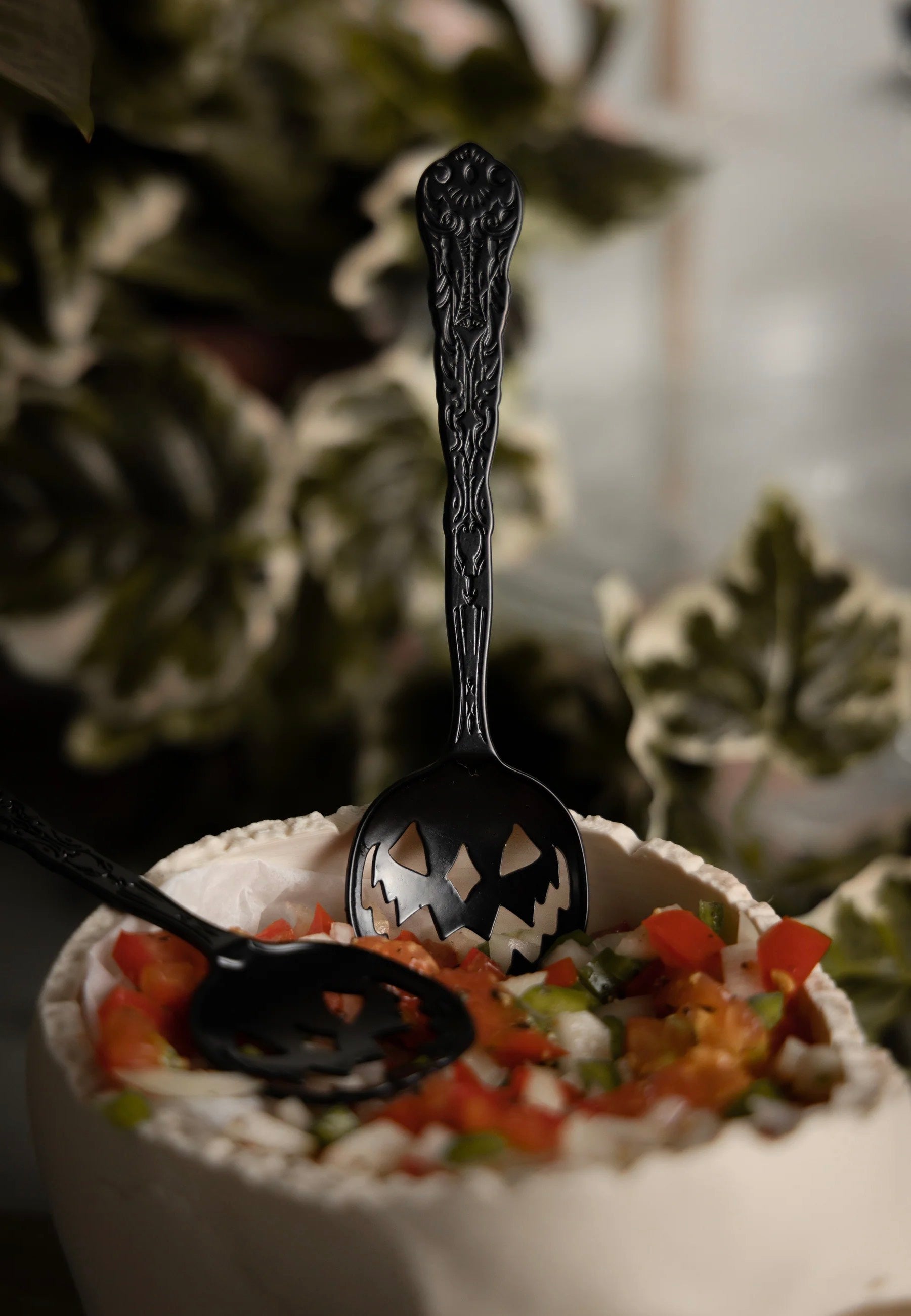 Lively Ghosts - Haunted Hallows Set Of 2 Black - Tea Spoon | Neutral-Image