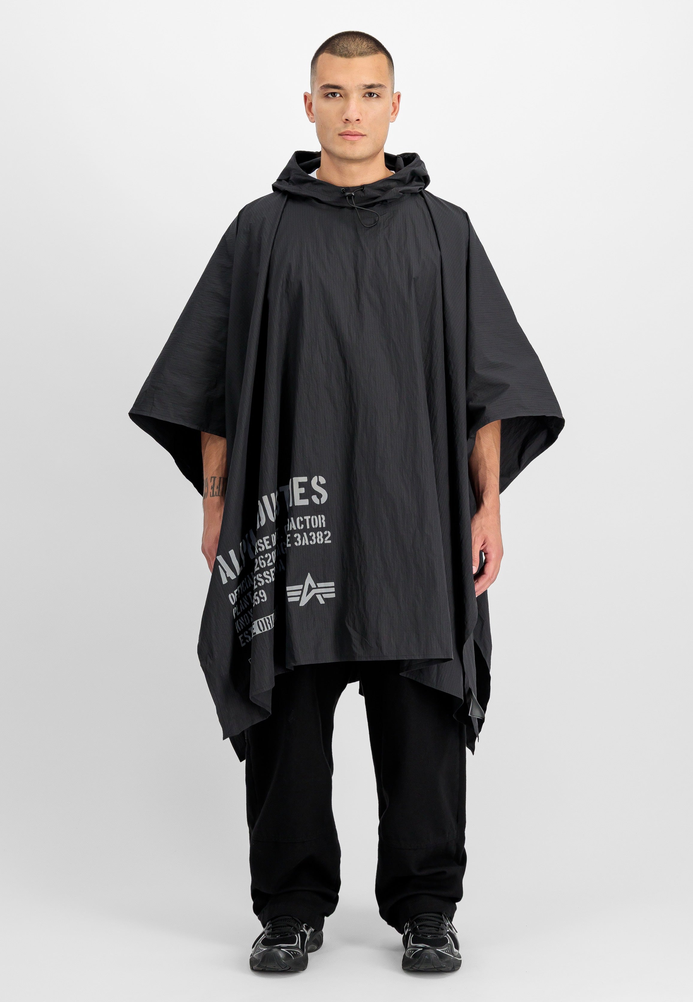 Alpha Industries - Packable Black - Poncho | Men-Image