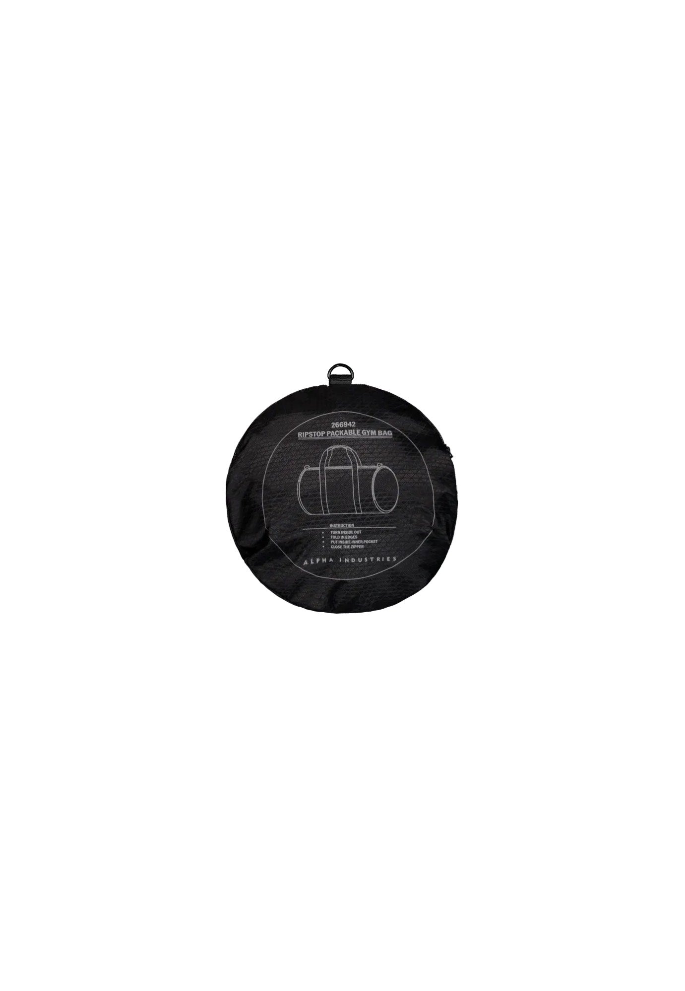 Alpha Industries - Ripstop Packable Black - Bag | Neutral-Image