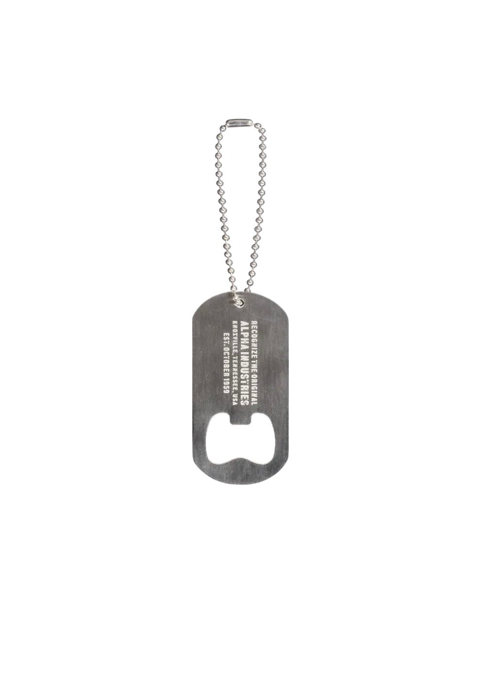 Alpha Industries - Bottle Opener Silver - Keychain | Neutral-Image