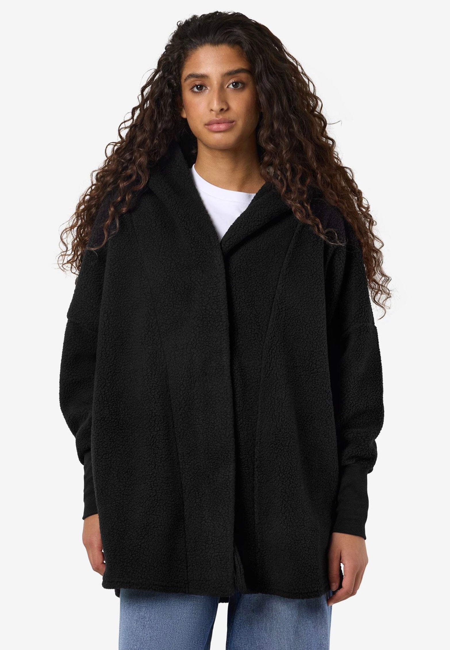 Noisy May - Cozy Long Black - Jacket | Women-Image