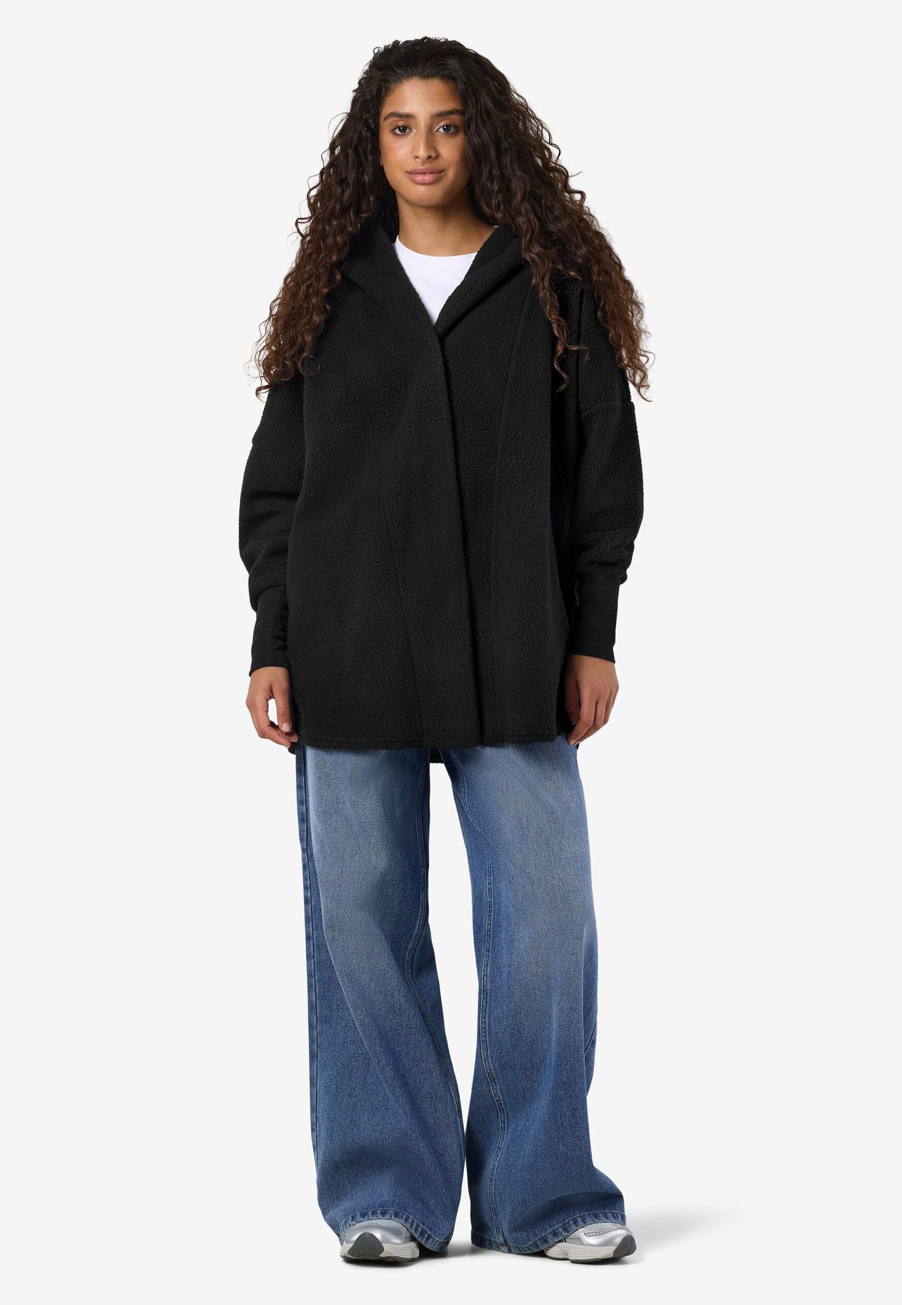 Noisy May - Cozy Long Black - Jacket | Women-Image