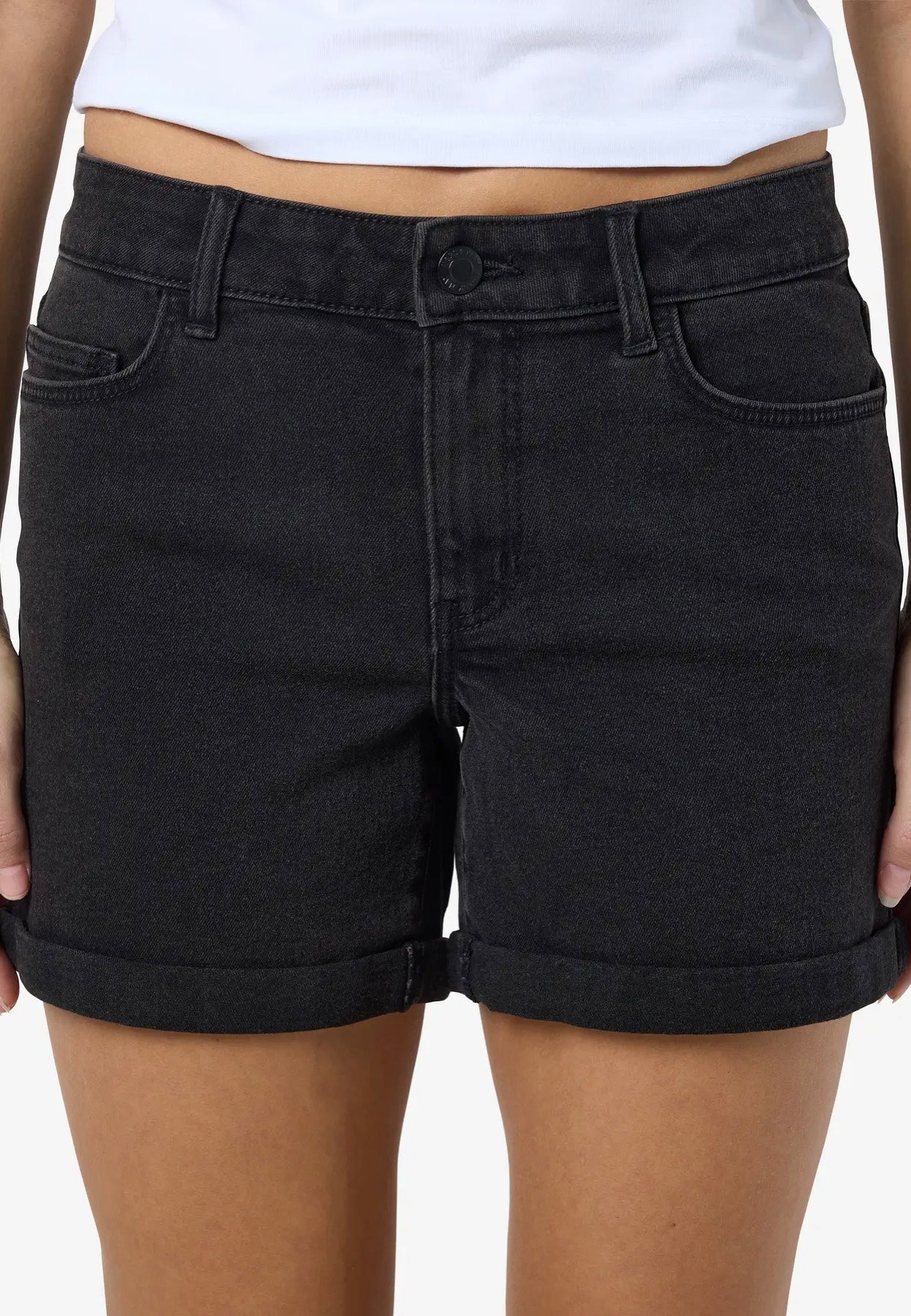 Noisy May - Debby Slim Black - Shorts | Women-Image